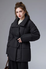 Warm Casual Cropped Cotton Puffer Jacket