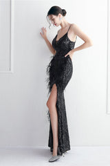 Intricate Beadwork Figure Hugging Gown Formal Dress