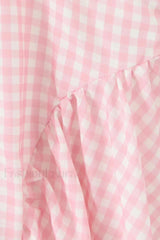 Deep V Neck Backless Pleated Printed A Line Mini Dress