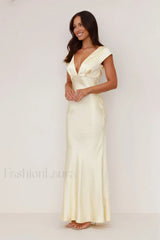 Deep V Neck Bodycon Backless Midi Work Dress