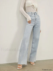 Denim Straight Graceful Leg Jeans Jeans