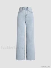 Denim Straight Graceful Leg Jeans Jeans