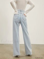 Denim Straight Graceful Leg Jeans Jeans