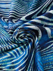 Dizzy Print Halter Bodycon Midi Dress Midi Dresses