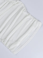 Draped High Neck Trendy Rose Decoration Tank Top Tank Tops & Camis