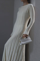 Solid A Line Maxi Sweater Dress