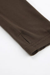 Brown Slim Fit Sweater Dress