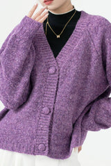 Purple Heavy Weight Knit Sweater