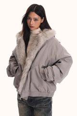 Fur Hooded Insulated Jacket