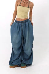 Loose Fit Wide Leg Street Jeans