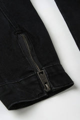 Vintage Black Denim Trucker Jacket