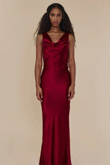 Slim Fit Open Back Maxi Dress