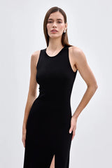 Elegant Knit Sleeveless Sweater Dress