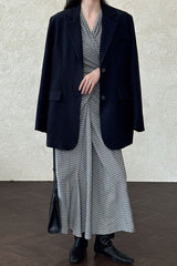 Split Back Relaxed Fit Blazer