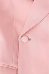 Pink Buttoned Blazer