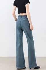 High Waist Tencel Stretch Flared Jeans