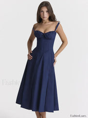 Elegant Floral Side Split Floral Dress