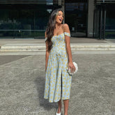 Elegant Summer Corset Floral Dress