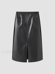 Eternity Nightshade Graceful PU Leather Skirt Black / XS Skirts