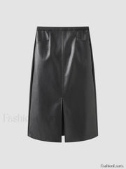 Eternity Nightshade Graceful PU Leather Skirt Black / XS Skirts