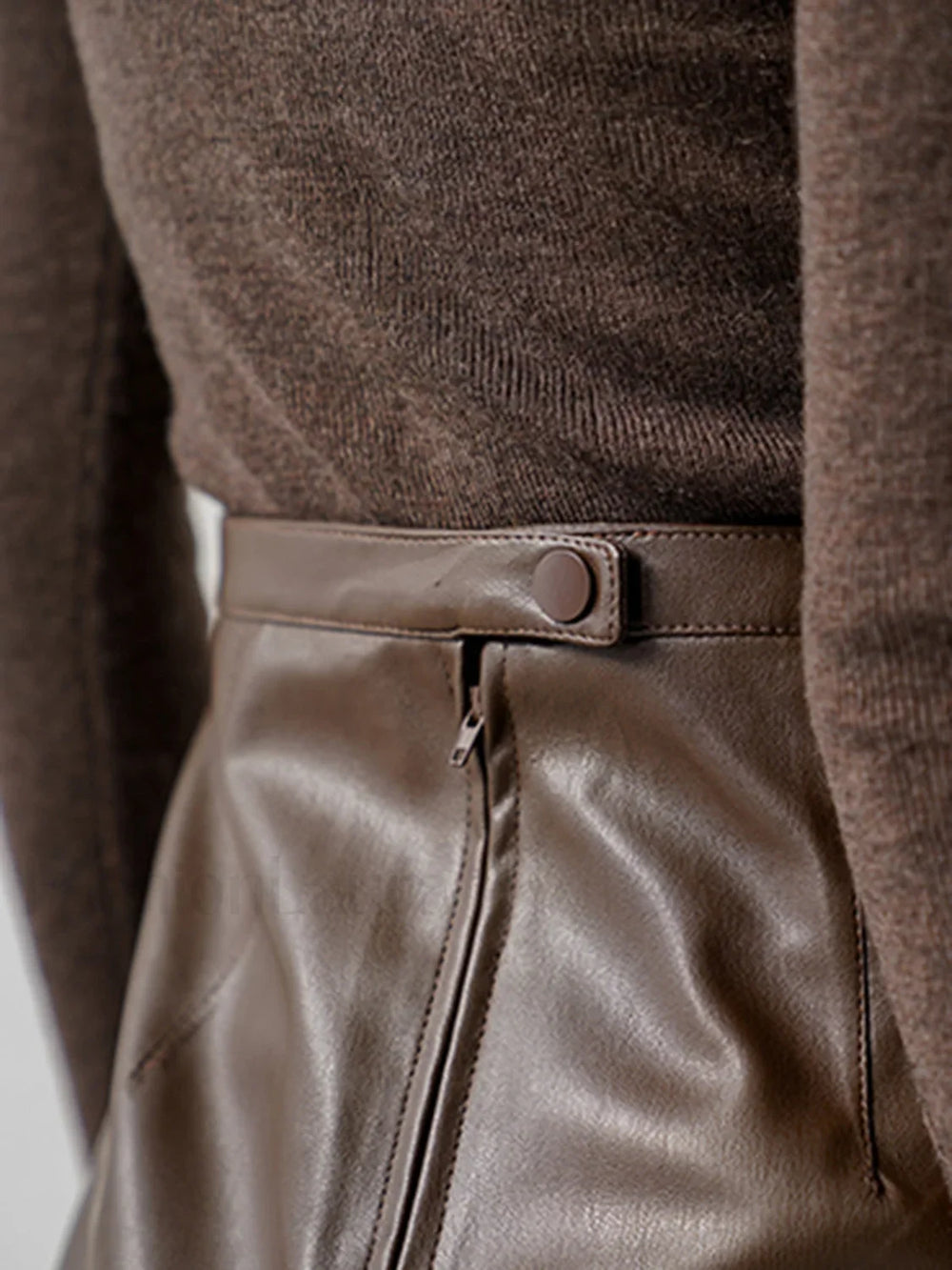 Eternity Nightshade Graceful PU Leather Skirt Skirts