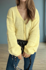 Relaxed V-Neck Cardigan
