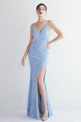 Elegant Velvet Sequin Party Dress