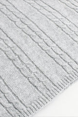 Solid Color Long Sleeve Knit Sweater Dress