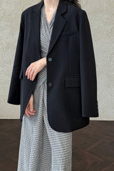 Split Back Relaxed Fit Blazer