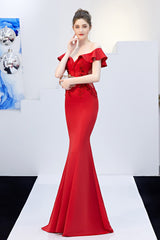 Elegant Off Shoulder Bodycon Formal Dress