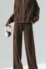 Fleece Lined Relaxed Knit Pants