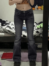 Faded Denim Y2K Flare Jeans Gray / S Jeans