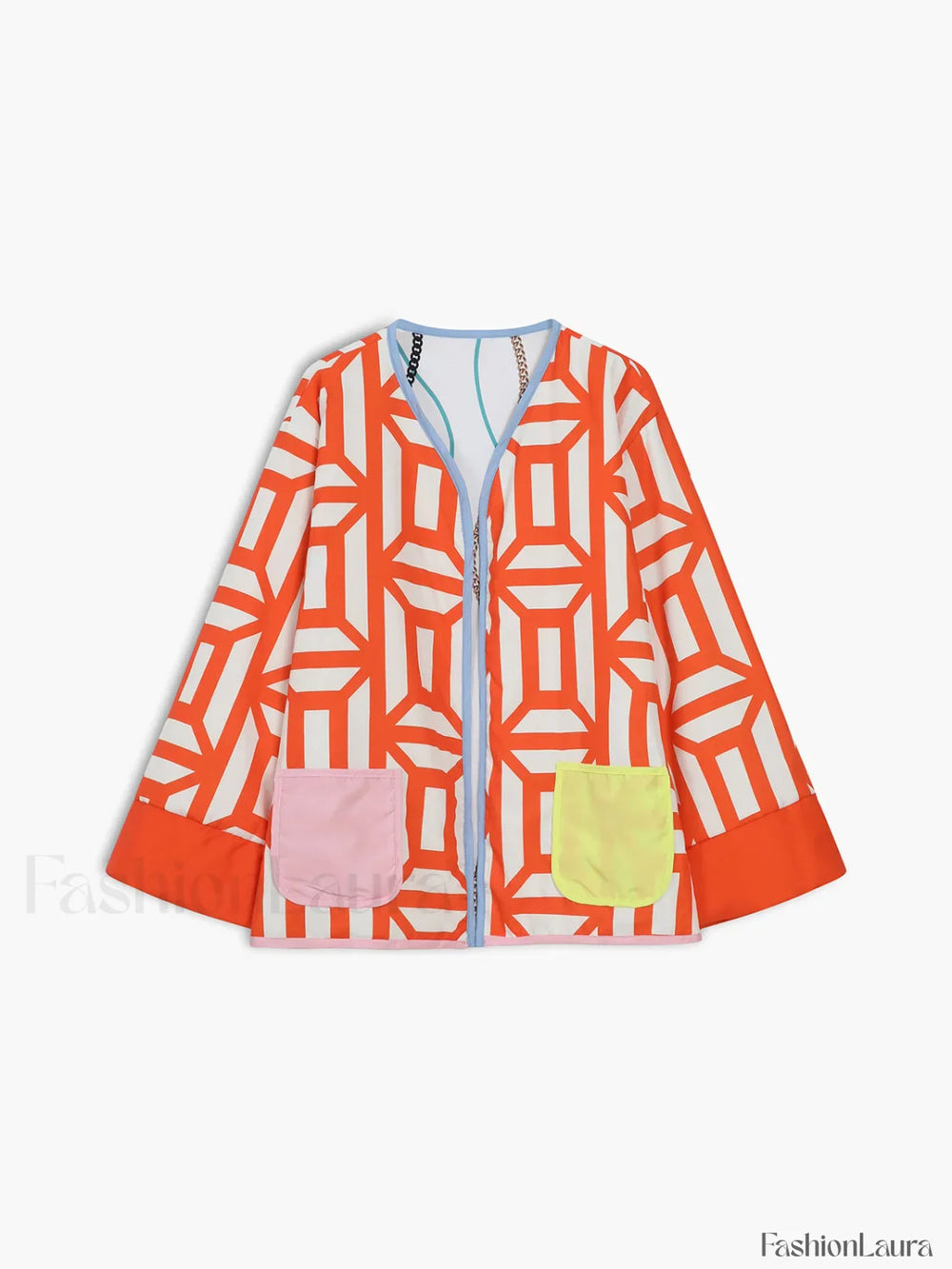 Fantasy World Double Trendy Sided Patchwork Coat Winter Coats