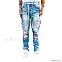 Fashion men vintage jeans W32 / Light Blue jeans