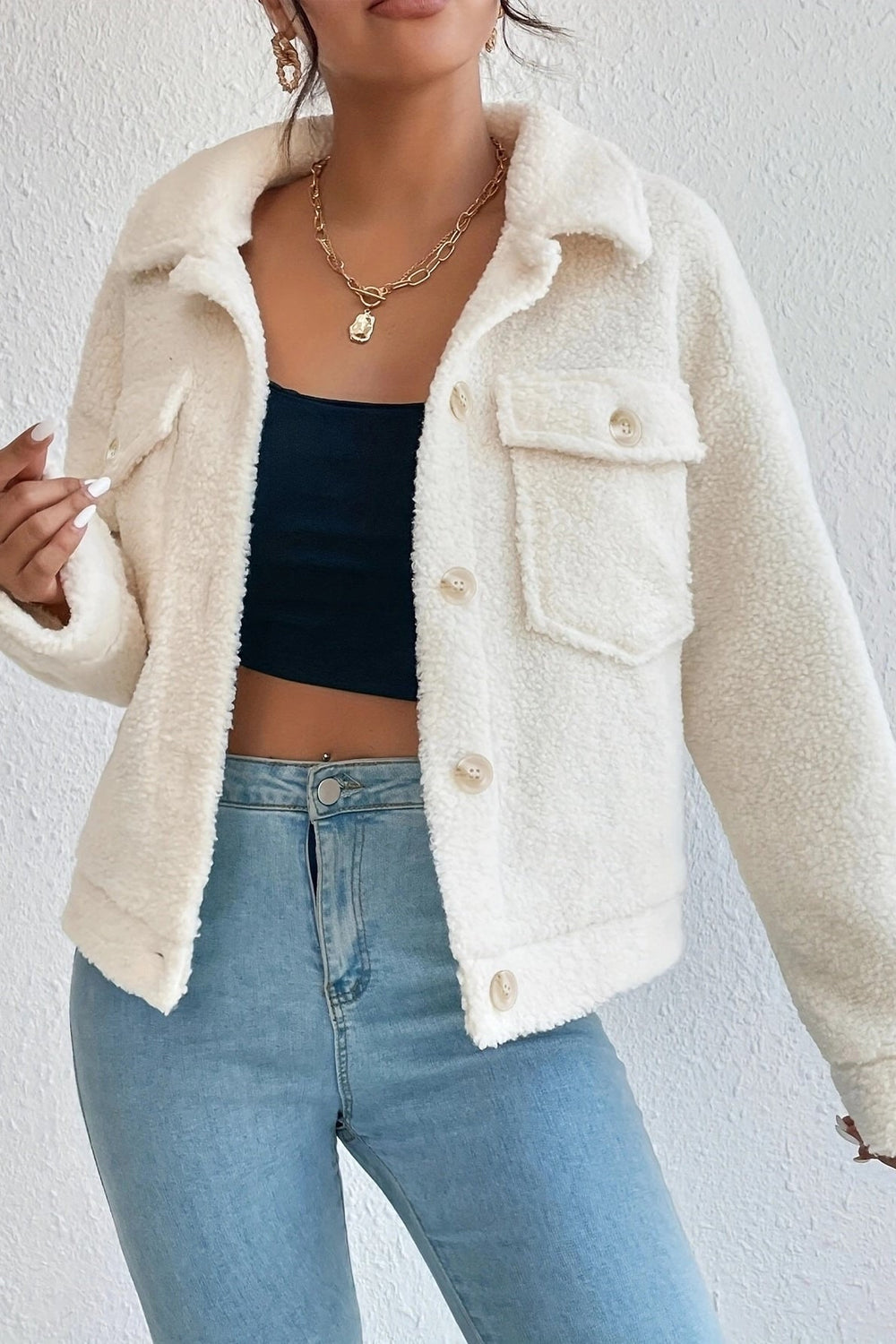 Off-White Short Sherpa Jacket