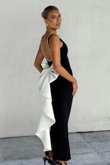 Elegant Bow Slim Fit Party Dress