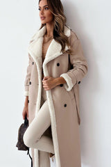 Reversible Fleece Stand Collar Coat coats