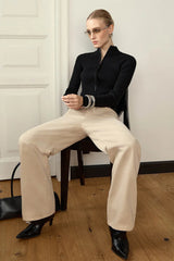 Casual Zip Front Knit Cardigan