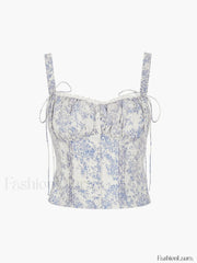 Floral Printed Graceful Cami Top Tank Tops & Camis