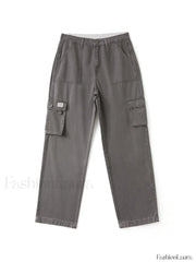 Fold Over Waist Y2K Straight Leg Pants Straight Leg Pants
