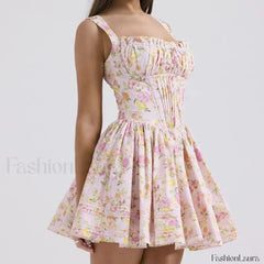 French Hepburn Style Black Strappy A Line Mini Dress