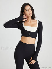 Front Charming Button Bolero T Shirts