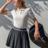 Golf Breathable Skin Friendly Polo T Shirt WHITE / XS