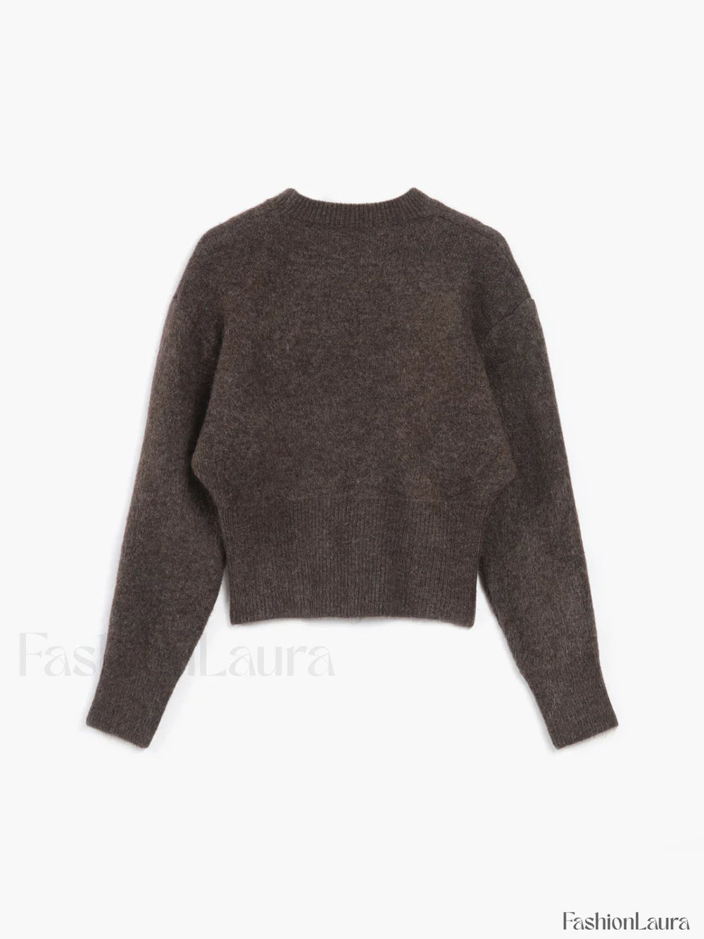 Half Zip Graceful Fuzzy Sweater Sweaters L