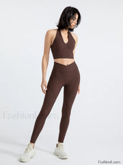 Halter Cropped Graceful Tank Top Tank Tops & Camis