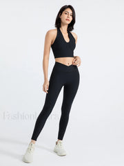 Halter Cropped Graceful Tank Top Tank Tops & Camis