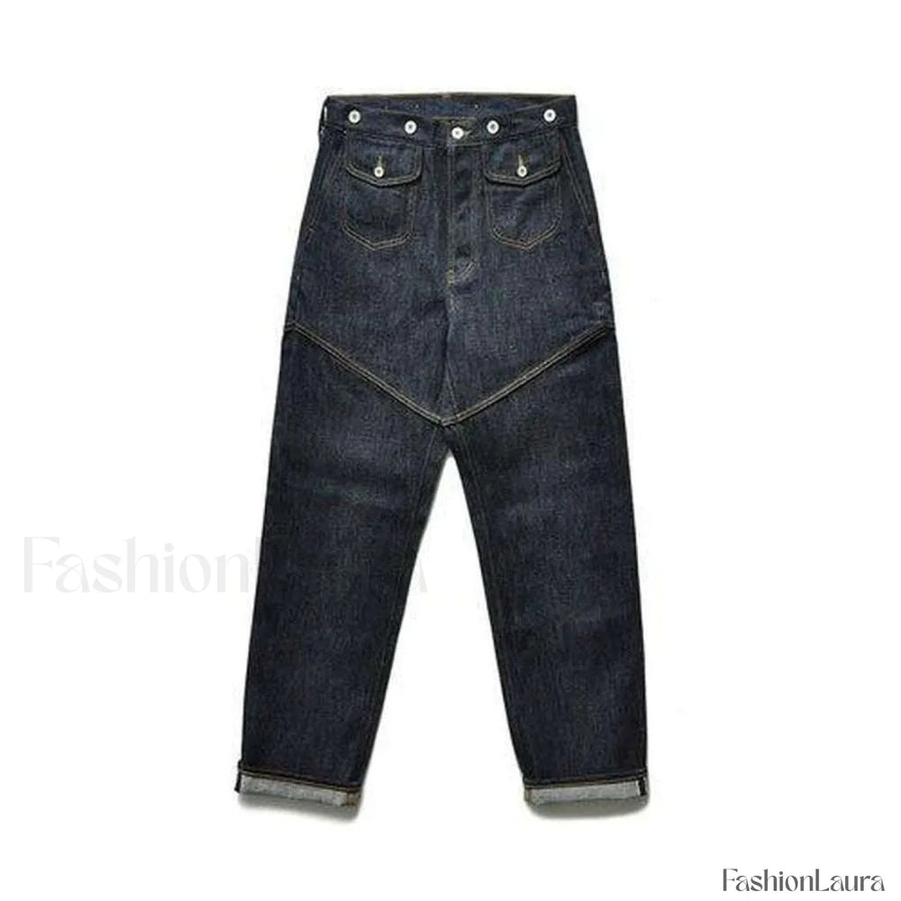 High quality jeans with suspenders jeans
