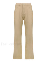 High Waisted Solid Flare Jeans Flare Jeans