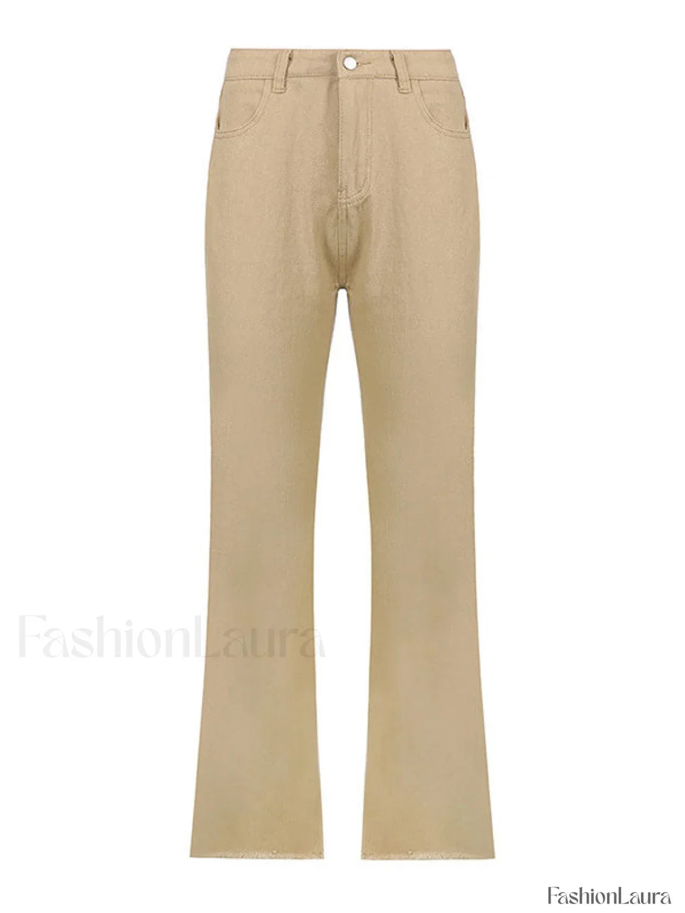 High Waisted Solid Flare Jeans Flare Jeans