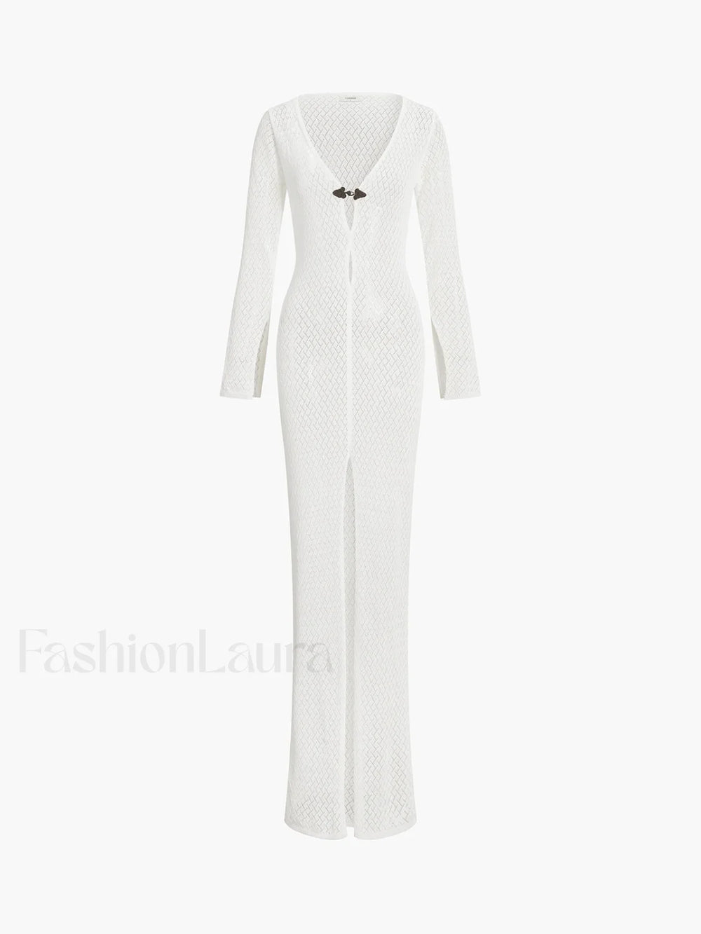 Knitted Cover Graceful Up Beach Dress Sweaters L